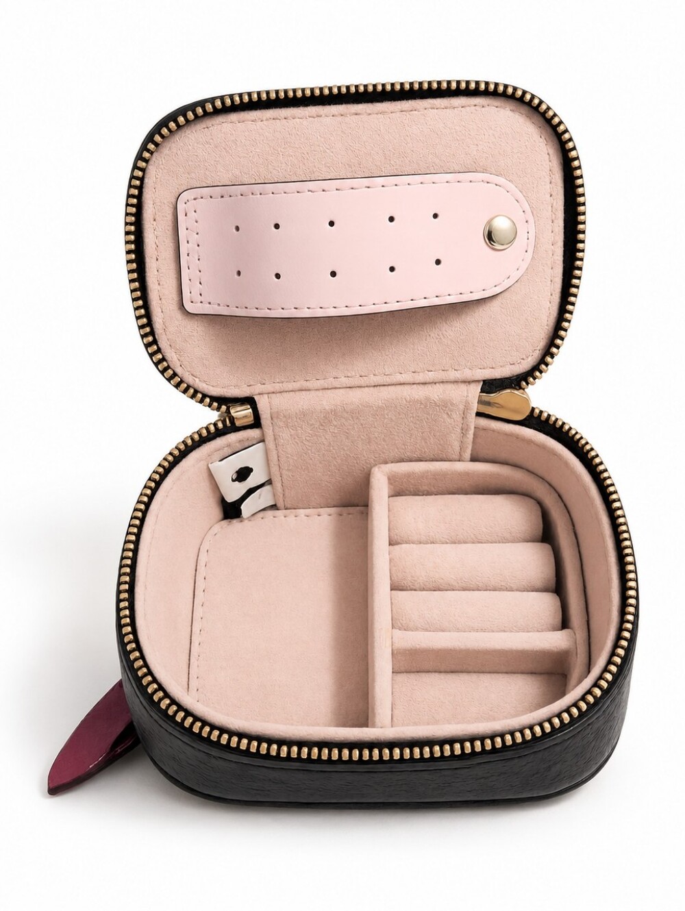 Kate Spade New York Dog Zip JEWELRY CASE – Pink Floral Puppy - Picture 5 of 5